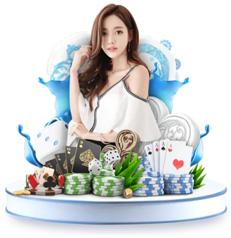 Biểu tượng trò chơi casino với con xúc xắc và chip poker